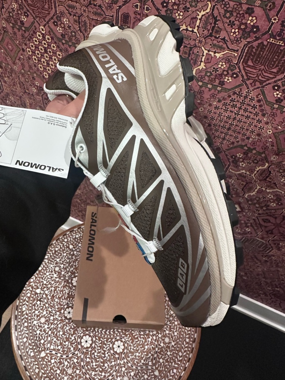 Salomon XT-6 - Earth Brown/Walnut/Ftw Silver - US 6M/7W Sneaker Shoe - Picture 8 of 10